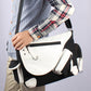 Classy Men's Graceful Korean Canvas Green Men's Shoulder Bags