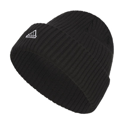 Adidas Womens Altitude Beanie Standard fit Cuffed Acrylic Knit hat/Cap for Winter Black/White
