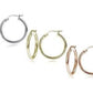 25mm Classic French Lock Hoops in Solid Sterling Silver