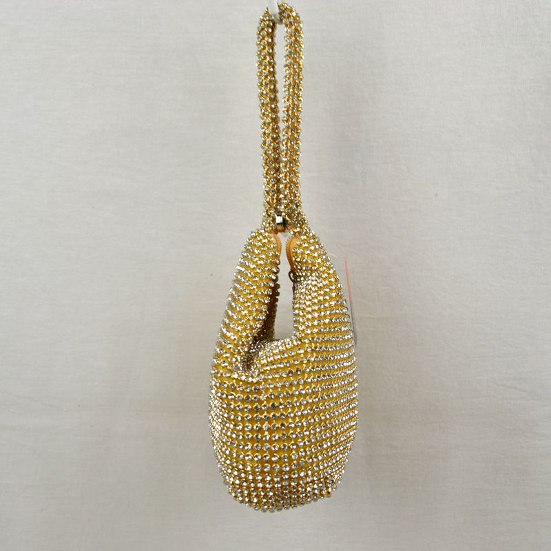 Chic Rhinestone Bling Wristlet Evening Bag