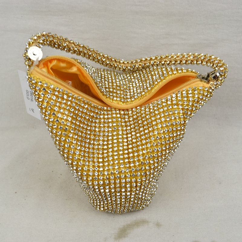 Chic Rhinestone Bling Wristlet Evening Bag