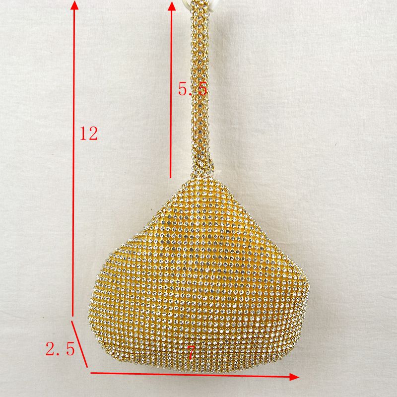 Chic Rhinestone Bling Wristlet Evening Bag