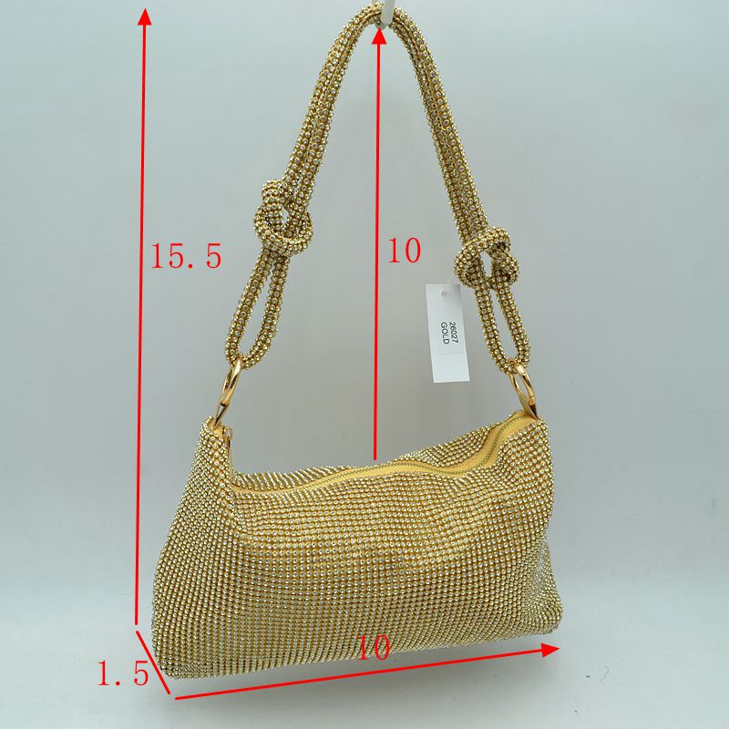 Textured Handbag with Knotted Shoulder Strap