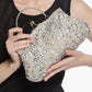 Women's Handmade Pearl Embroidery Dress Garment Dinner Evening Bags