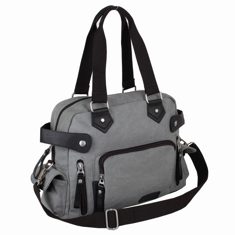 Men's Korean Style Canvas Portable Trendy Men's Shoulder Bags