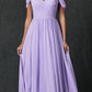 Vestido de noche formal Juliet 262 plisado con hombros descubiertos