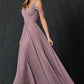 Vestido de noche formal Juliet 262 plisado con hombros descubiertos