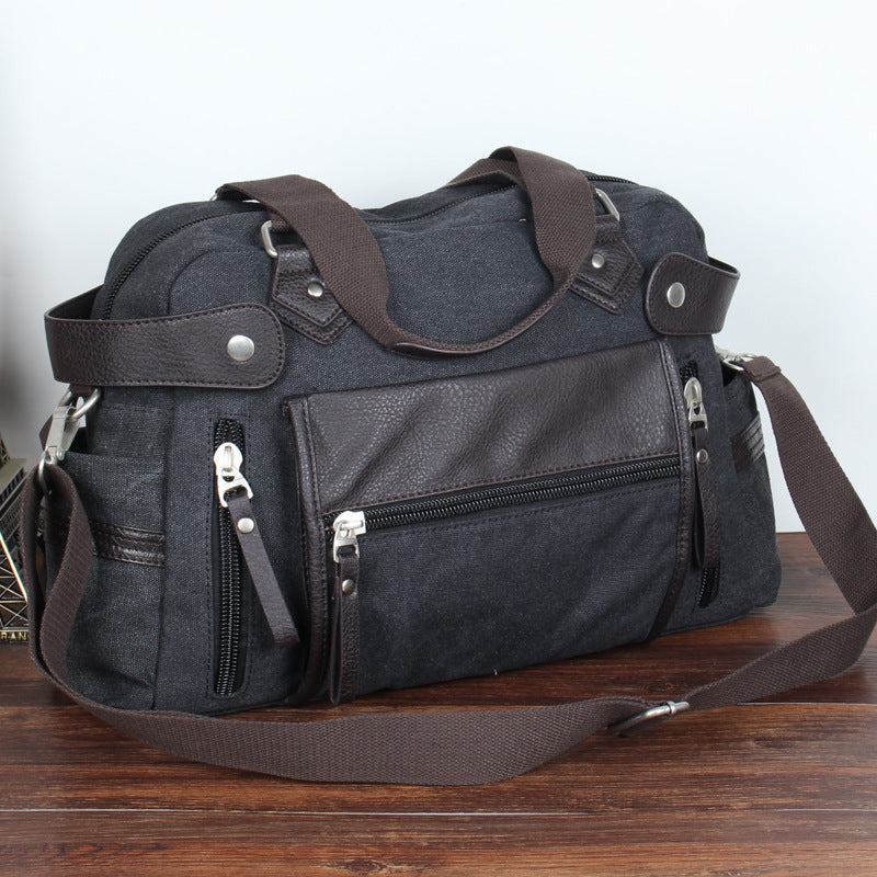 Men's Popular Comfortable Canvas Korean Fashion Men's Shoulder Bags