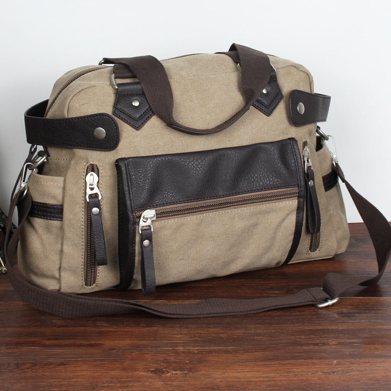 Men's Popular Comfortable Canvas Korean Fashion Men's Shoulder Bags