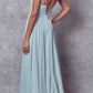 Juliet 263 Vestido largo de noche formal con tirantes finos