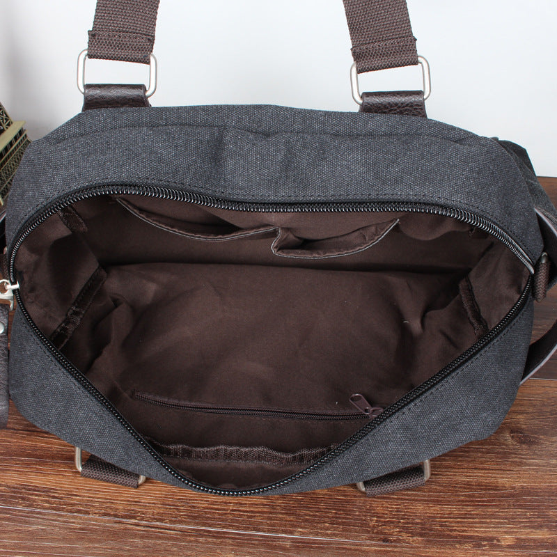 Men's Popular Comfortable Canvas Korean Fashion Men's Shoulder Bags