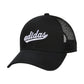 adidas Womens Mesh Back Snapback Cap Adjustable Fit Trucker Hat Black/White One Size