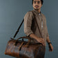The Bolton Flap Duffel- Brown