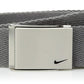 Nike Boys Big Single Web Belt Light Charcoal One Size