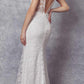 Vestido ceñido Juliet 272 con encaje bordado y detalles de pedrería