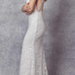 Vestido ceñido Juliet 272 con encaje bordado y detalles de pedrería