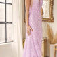 Vestido ceñido Juliet 272 con encaje bordado y detalles de pedrería