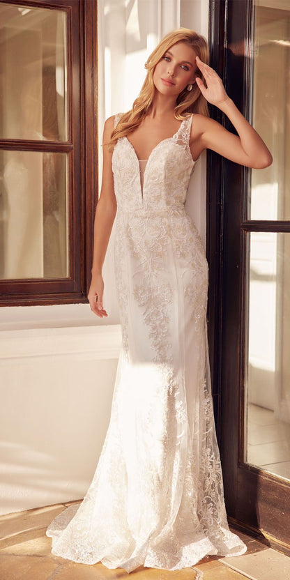 Vestido de sirena Juliet 277 de tul con diseño de brillantina elegante