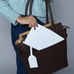 Chestnut Charm Brown Leather Tote