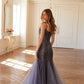 Juliet JT2883C Embellished Fitted Corset Mermaid Gown