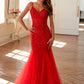 Juliet JT2883C Embellished Fitted Corset Mermaid Gown