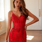 Juliet JT2883C Embellished Fitted Corset Mermaid Gown