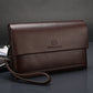 Men's Unique Business Clutch Soft Surface Men's Handbags