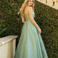 Juliet 295 Floor Length Leaf Lace Gown Corset Bodice Prom Gown