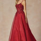 Juliet 295 Floor Length Leaf Lace Gown Corset Bodice Prom Gown