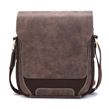 Men's Nylon With Leather Frosted Cowhide Men's Messenger Bags