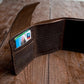 Men's Crazy Horse Leather Handmade Trifold Personality Retro Men's Wallets