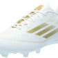 adidas Mens F50 League Firm/Multi Ground Sneaker White/Gold Metallic/White 11