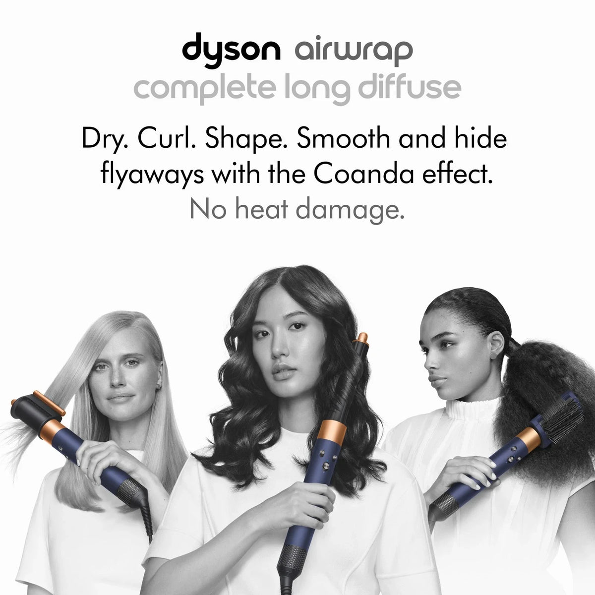 Dyson Airwrap™ Complete (Long) Diffuse | Azul Prusia/Cobre | Reacondicionado