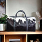 Pony Skin Bags: Cowhide Duffel Bag, Handcrafted Leather Travel,Perfect Gift for Adventurers