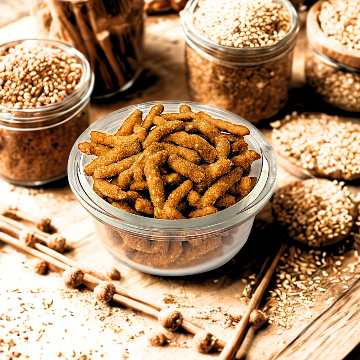 Sesame Sticks – Cajun Hot – Bulk Value Bag