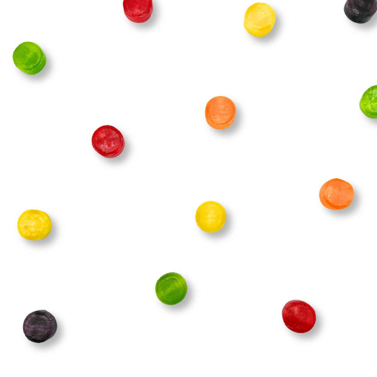 Caramelos duros Fruit Buttons – Surtido de frutas – Bolsa económica a granel