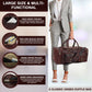 Vintage Dark Brown Traveller Duffle Bag