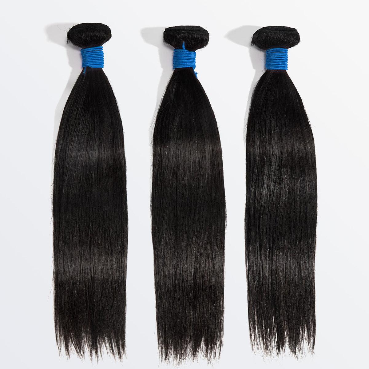 StariaHair 10-30 Inch Straight Brazilian Virgin Hair Bundles #1B