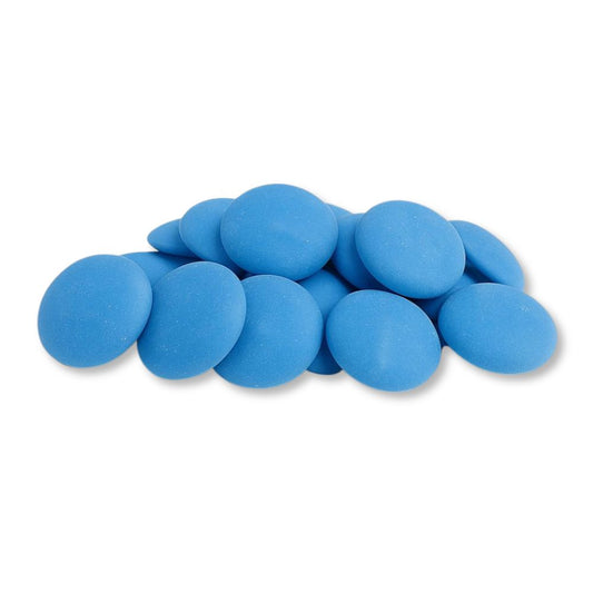 Cobertura de caramelo con sabor a vainilla azul y obleas para derretir Merckens – Bolsa a granel