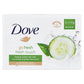 Dove:"Go Fresh" Fresh Touch Beauty Cream Bar with Cucumber & Green Tea Scent [ Italian Import ] 3.52 Ounce (Pack of 2)