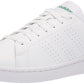 adidas Mens Advantage Racquetball Shoe White/White/Green 14