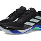 adidas Womens Avacourt Sneaker Black/Silver Metallic/Lucid Blue 10.5