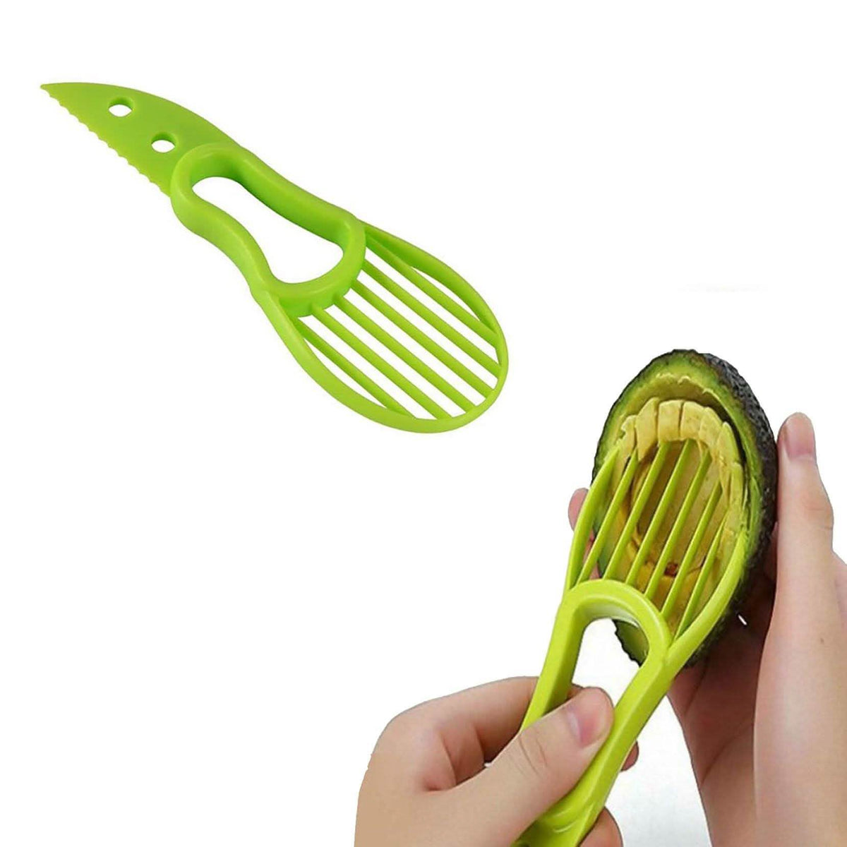 Herramienta 3 en 1 para Cortar, Rebanar y Quitar el Hueso del Aguacate