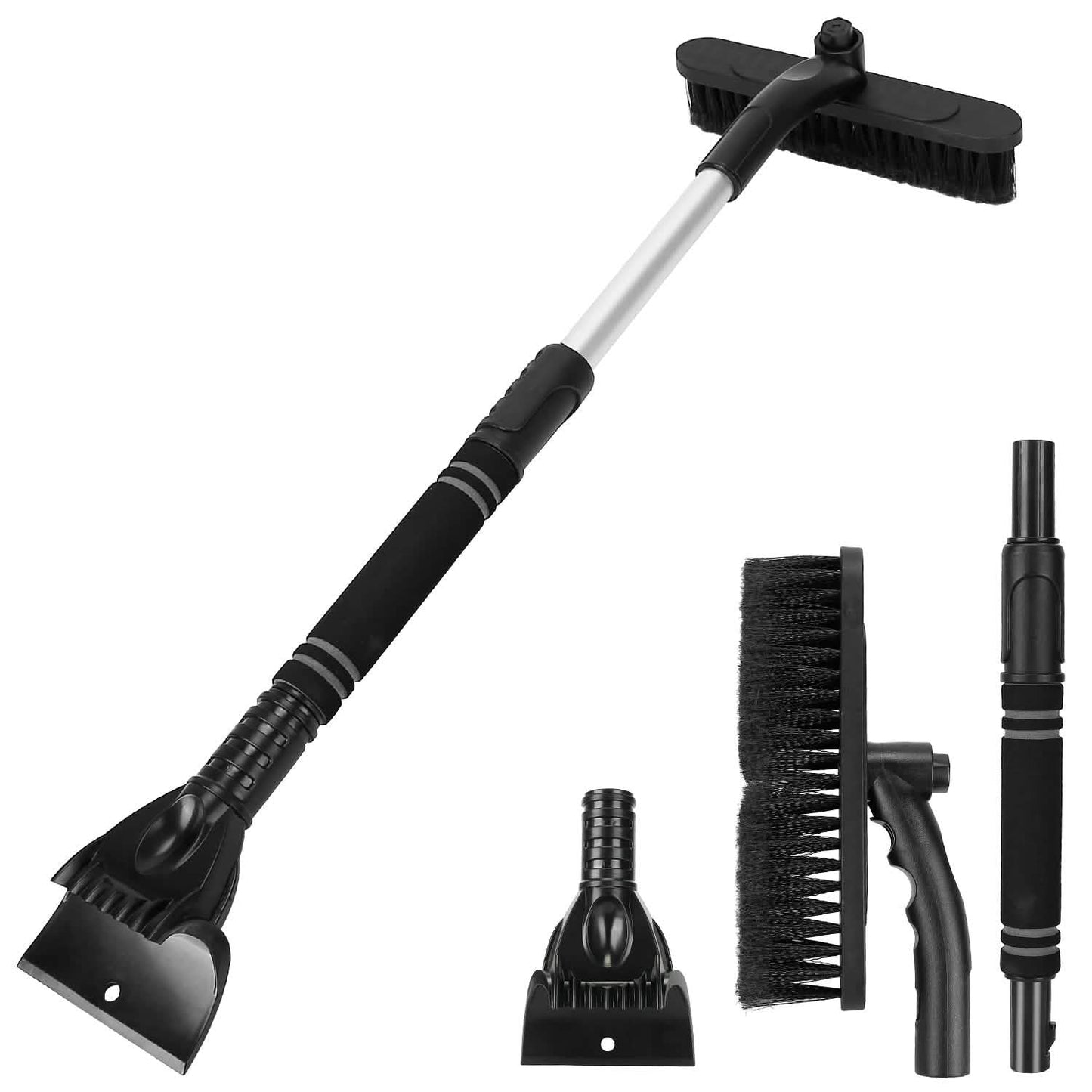 Raspador de hielo extensible 3 en 1 para parabrisas