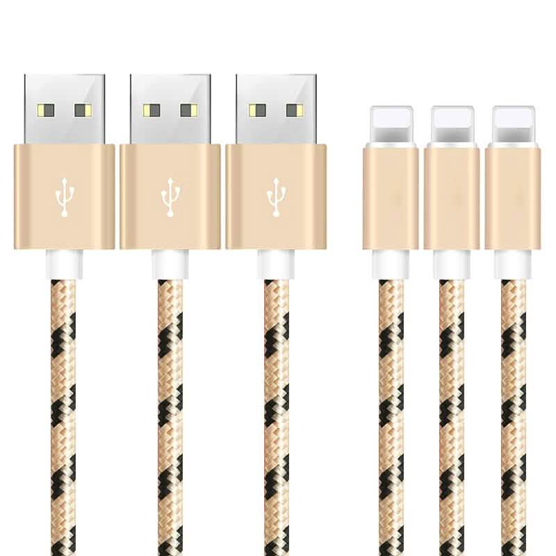 Paquete de 3: Cargador Lightning de Apple de 3 metros