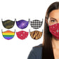Paquete de 3: mascarilla no médica de doble capa lavable y reutilizable con aro ajustable