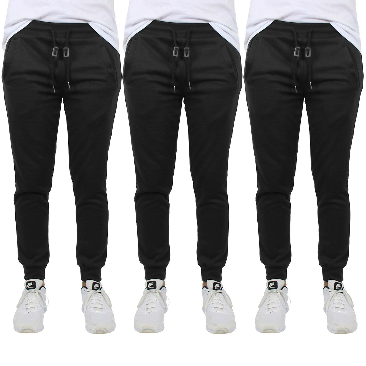 3-Pack: Men's French Terry Slim-Fit Jogger