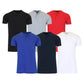 Camiseta Henley de manga corta entallada para hombre, 3 unidades