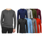 Paquete de 3: Camisetas térmicas tipo Henley de punto gofre para hombre