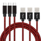 Paquete de 3: Cables trenzados de nailon